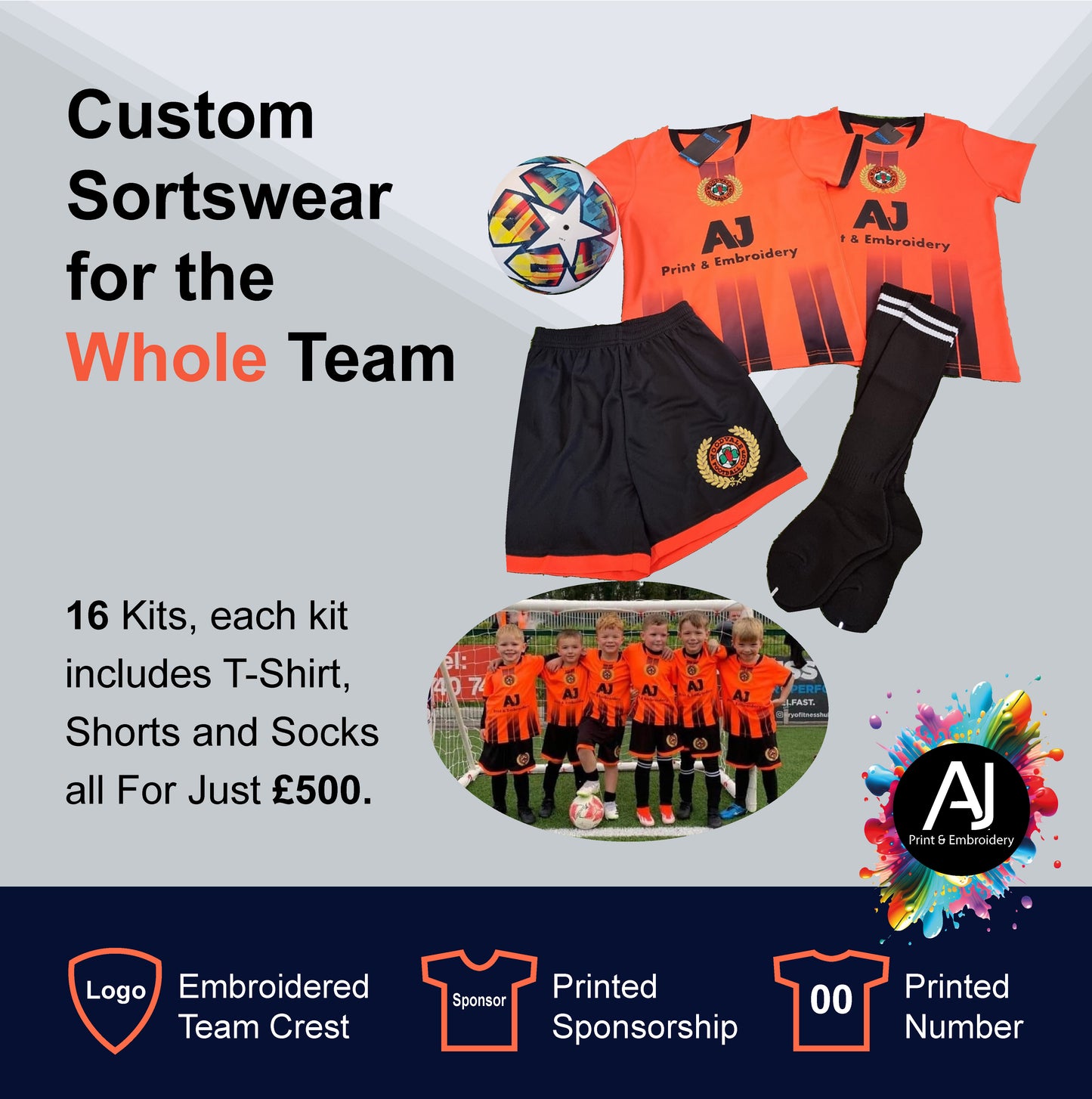 16 Kits: Custom Sportswear Bundle deal