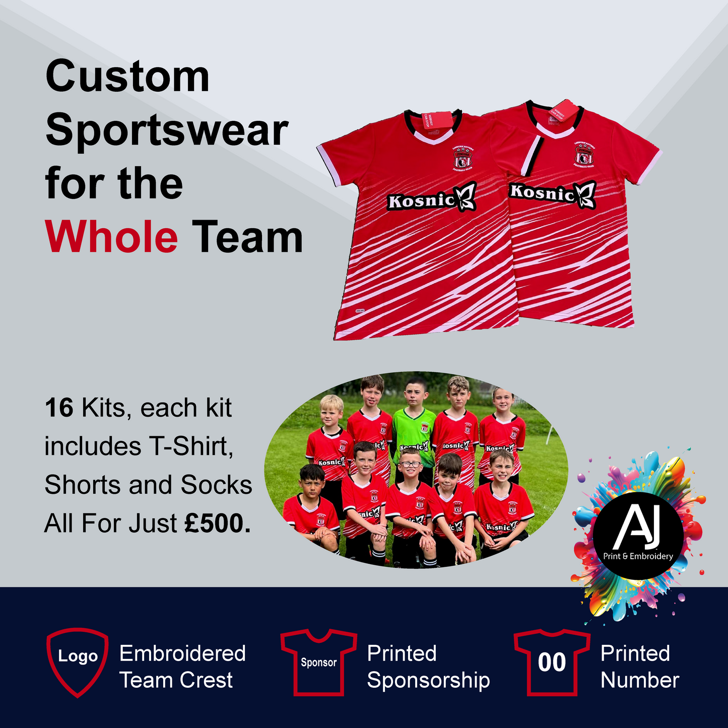 16 Kits: Custom Sportswear Bundle deal
