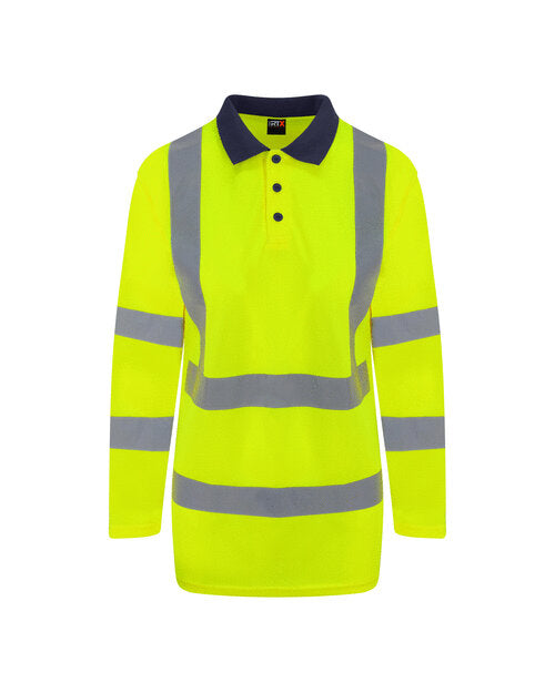 RX715 High Vis LONG SLEEVE POLO